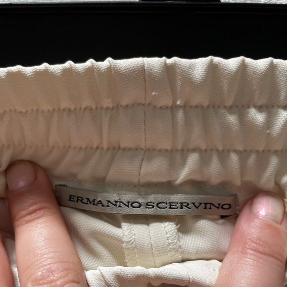 Ermanno Scervino Beige Pull Up  Relaxed Fit Pants Size 40 Small - Picture 8 of 11